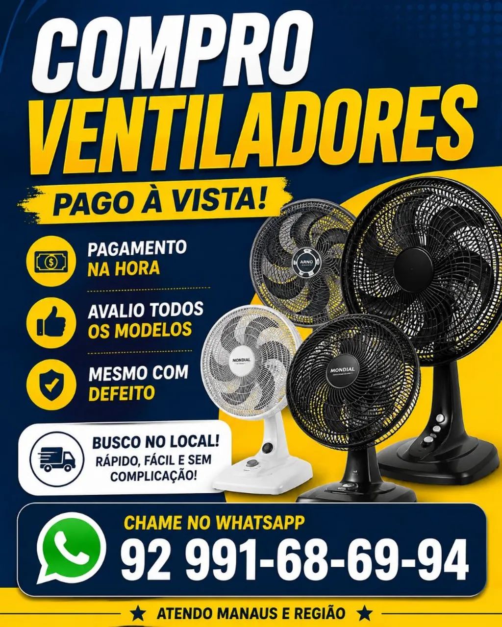 Ventilador com defeito