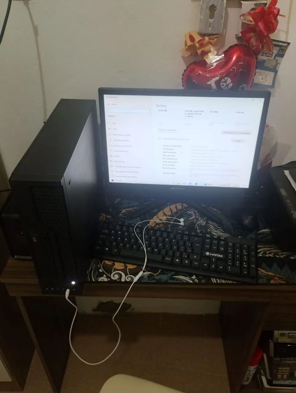 PC Intel Core i5 + 8GB RAM + SSD 238GB + Teclado e Mouse