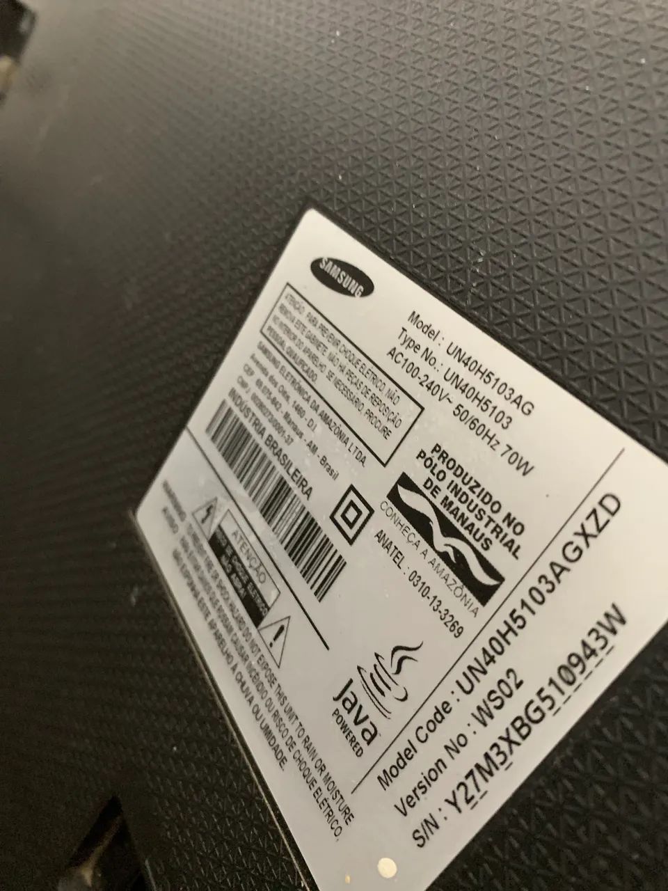 Tv Samsung 40 polegadas 