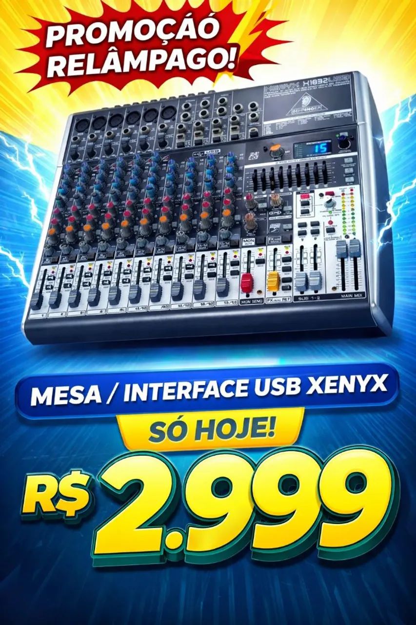 Mesa de som Behringer 