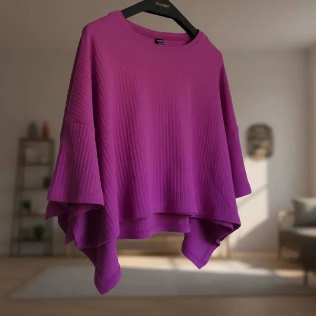 blusa manga curta canelada shein - Foto 2