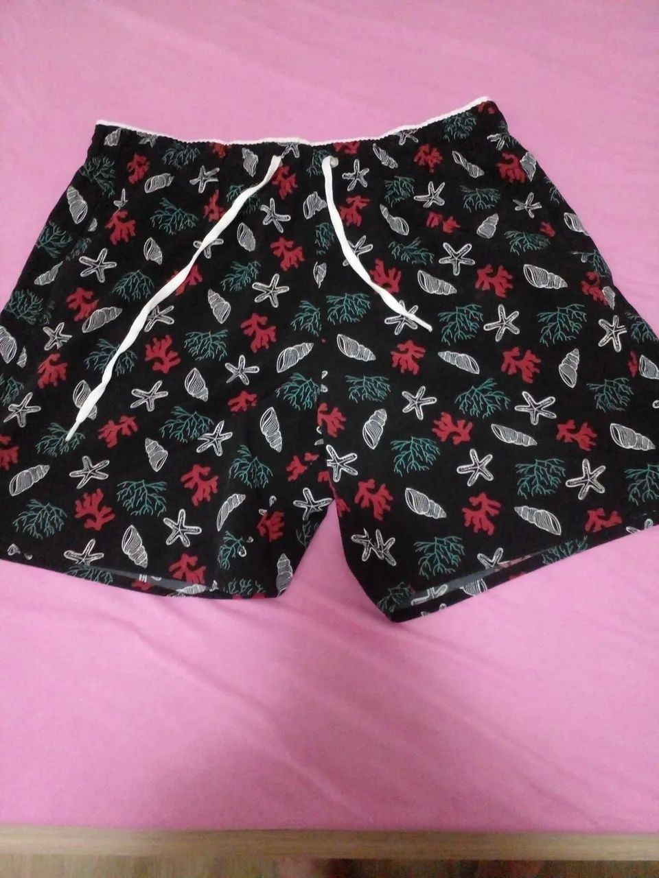 Short masculino verão estampado 