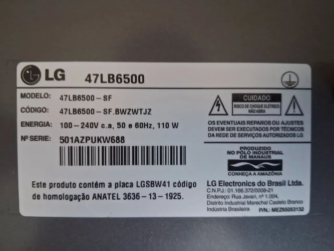 Smartv lg 47 polegadas - Foto 4