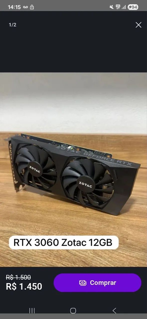 Rtz 3060 12gb  - Foto 6