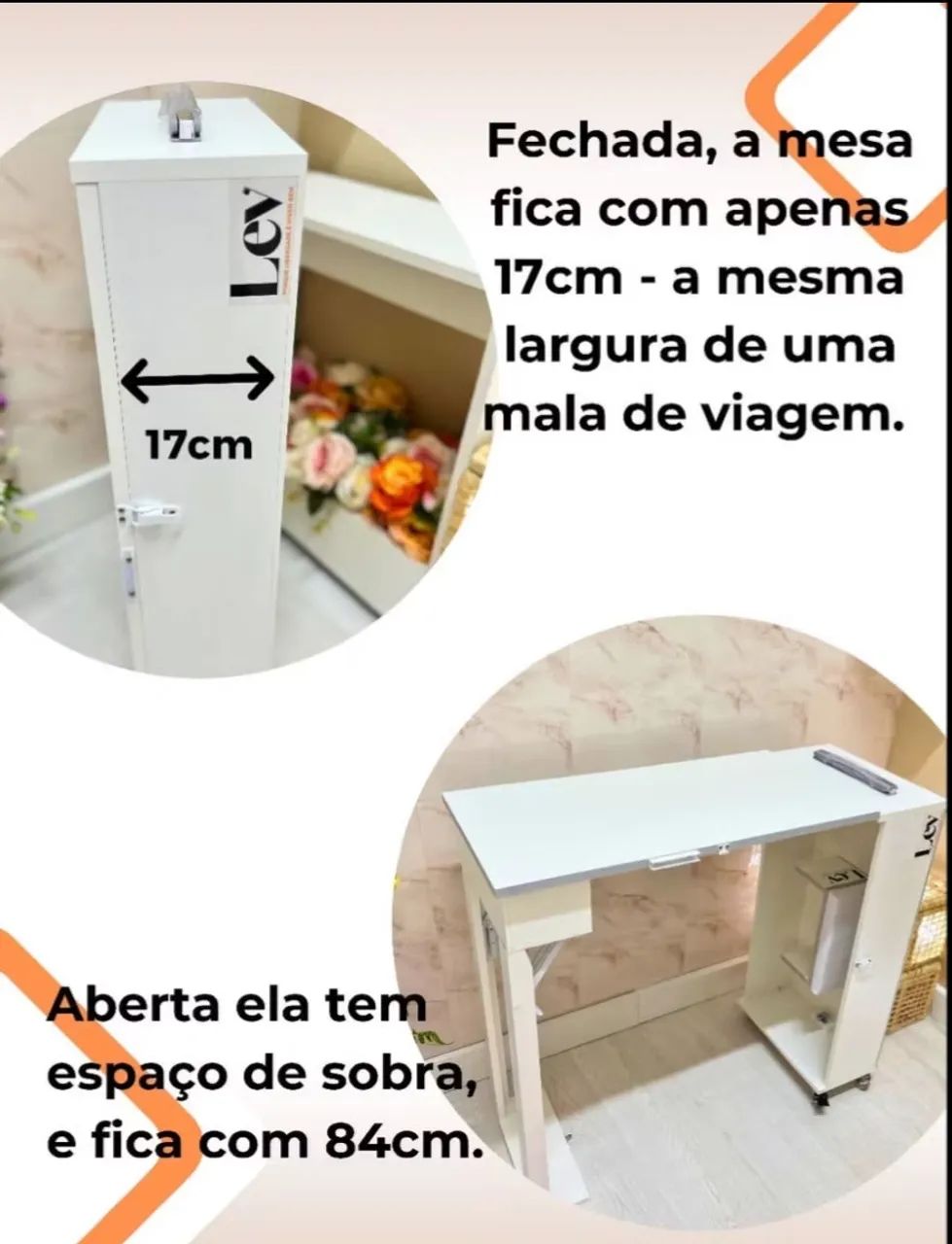 Mesa dobrável manicure ou outros 