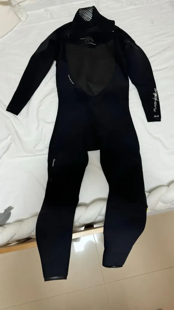 Long John Roupa De Borracha Rip Curl Flashbomb 3/2 Chest Zip