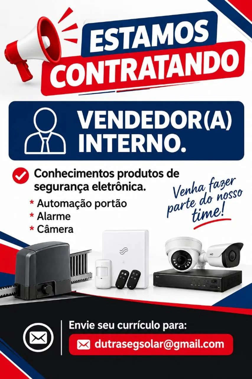 Contrata-se Vendedor(a) interno.