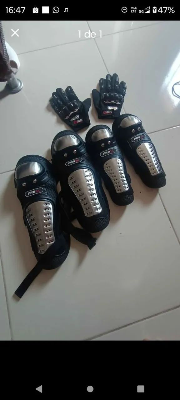 Motoqueiro equipamento 