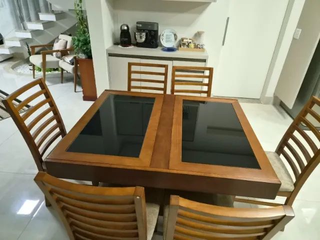 Mesa de Jantar Extensível com 06 cadeiras - Foto 3