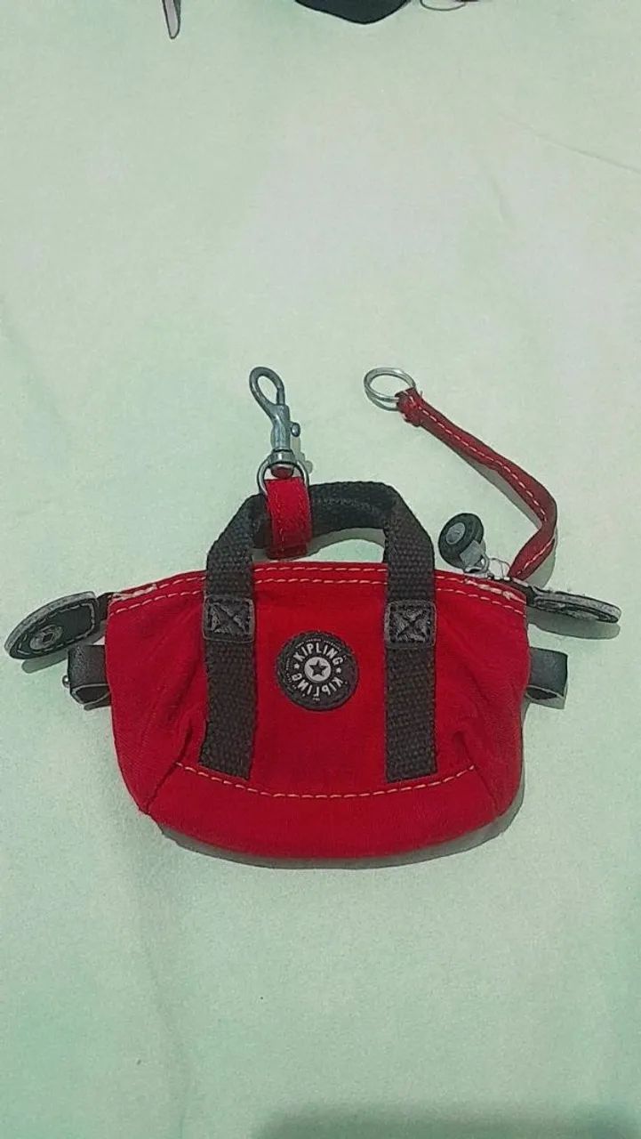 Bolsa porta moedas kipling vermelha