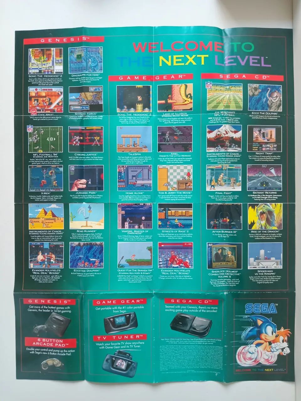 Pôster original Jurassic Park Sega - Foto 2