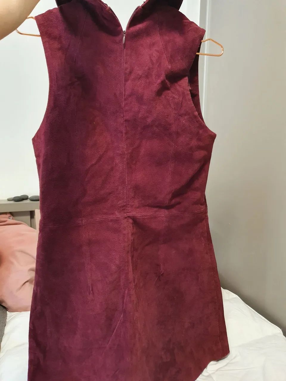 Vestido de couro vermelho  - Foto 4