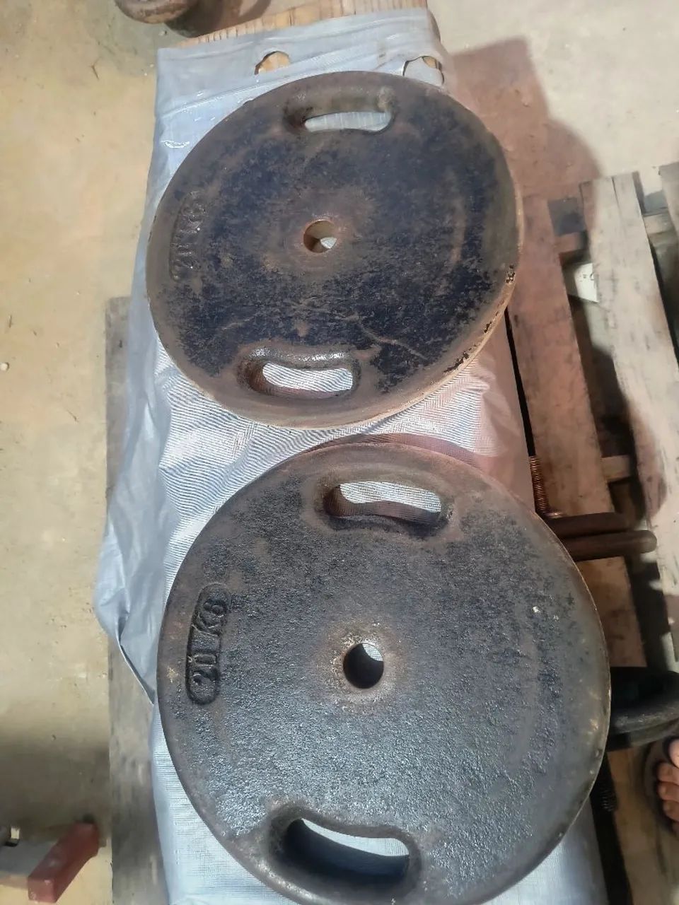 Anilhas 20kg vazada