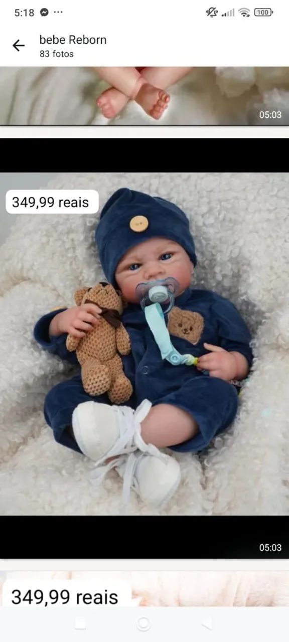 Bebê reborn em silicone realista 