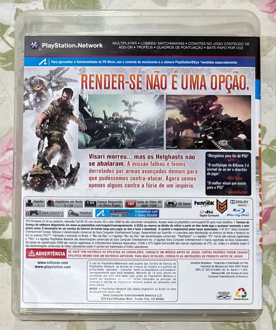 Jogo PS3 Killzone 3 Pouco usado  - Foto 3