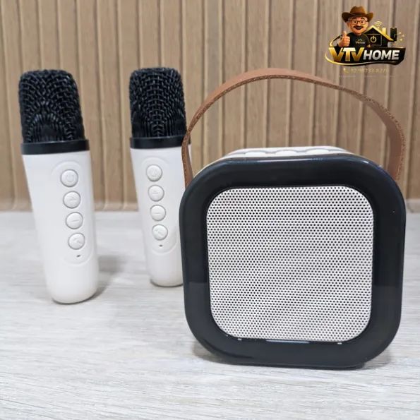 Caixinha Karaoke 2 Microfones Bluetooth + Entrega Grátis - Foto 3