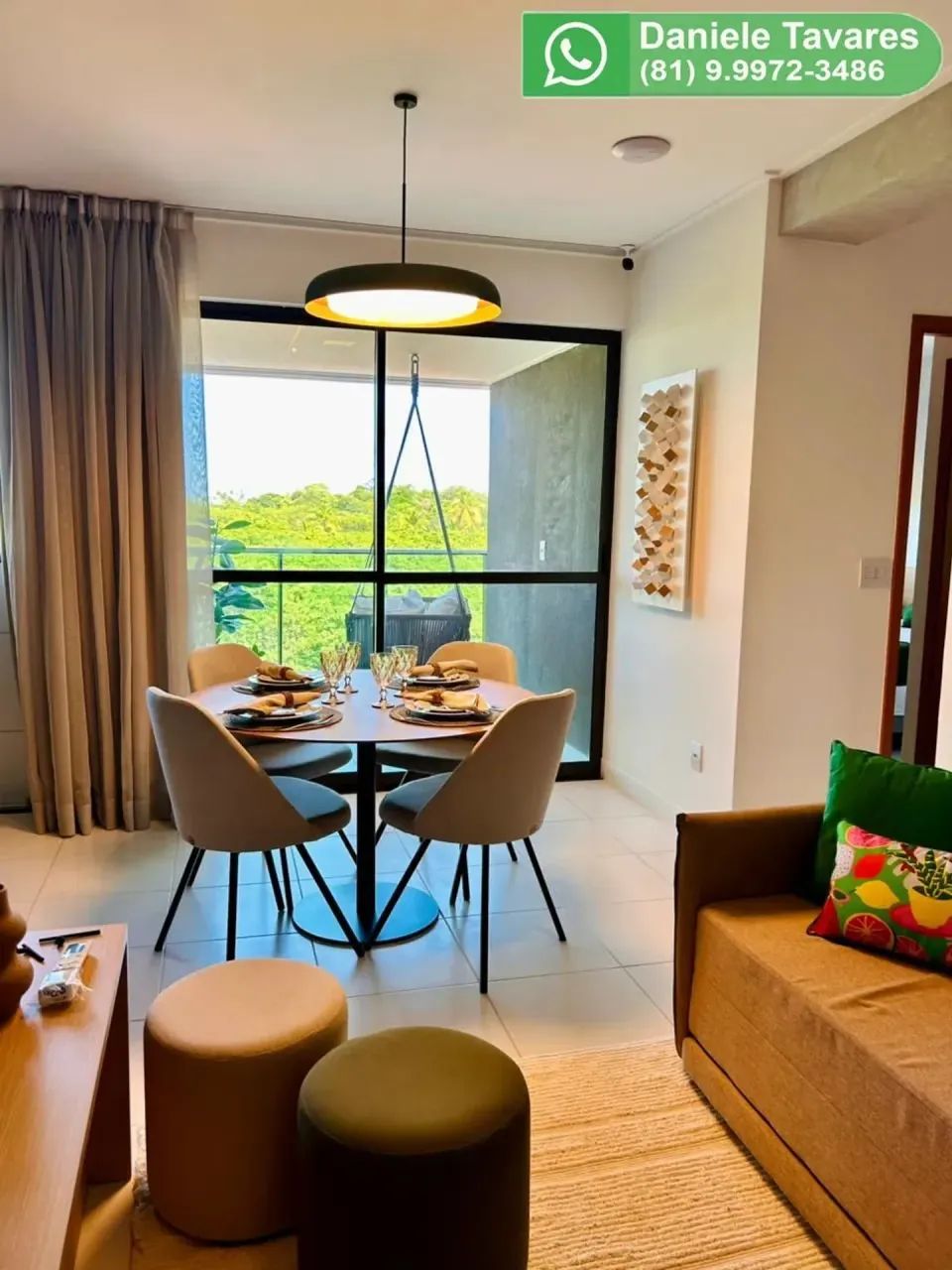 Flat 2 quartos em Muro Alto pronto para morar
