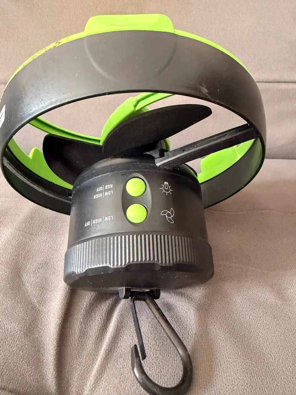 Ventilador Camping Nautika Bateria - com Luz e Power Bank - Foto 2