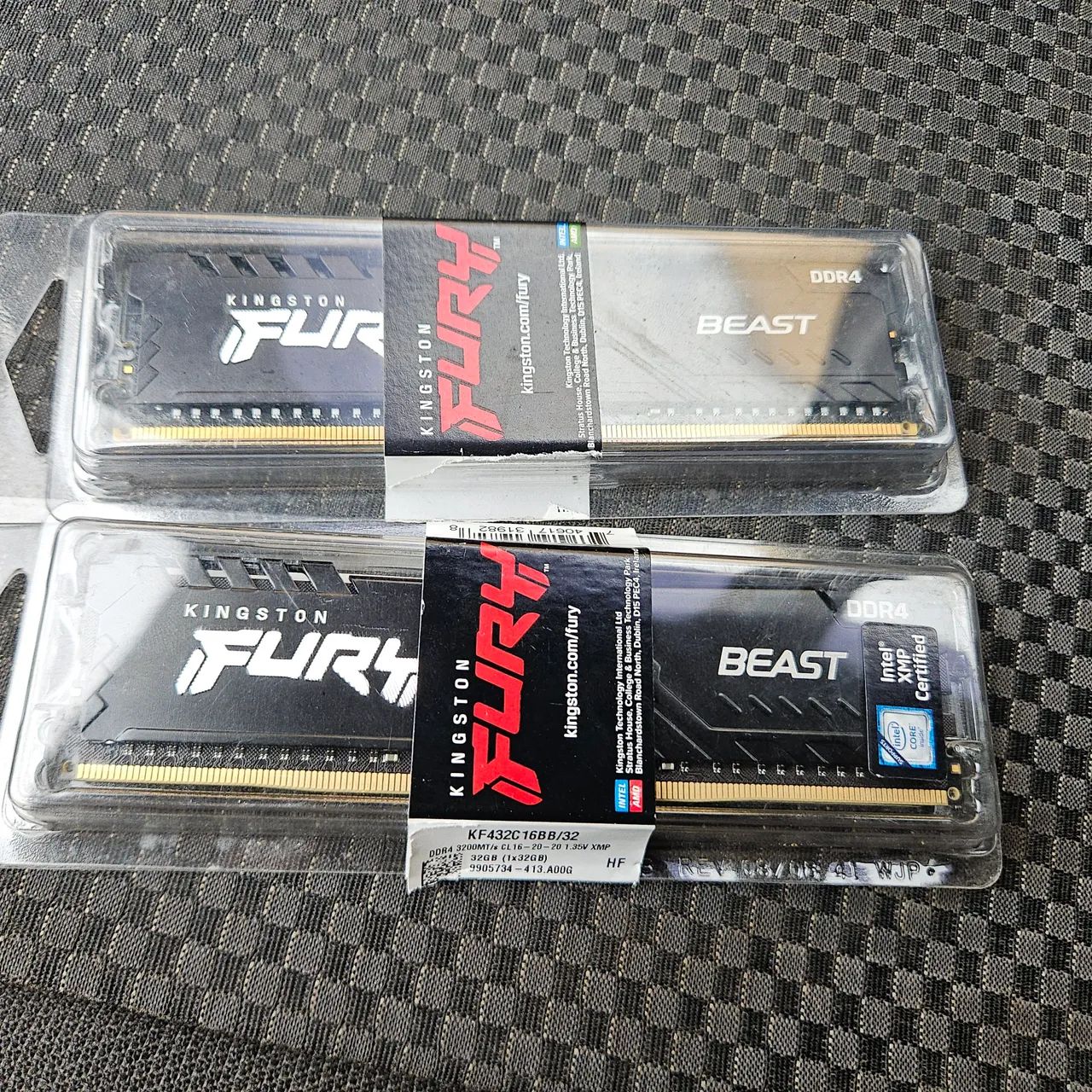 Pra sair hj - 64gb Ram DDR4 2x32 Kingston Fury 3200MHz para PC Gamer. Pego 2×16 DDR5. - Foto 4