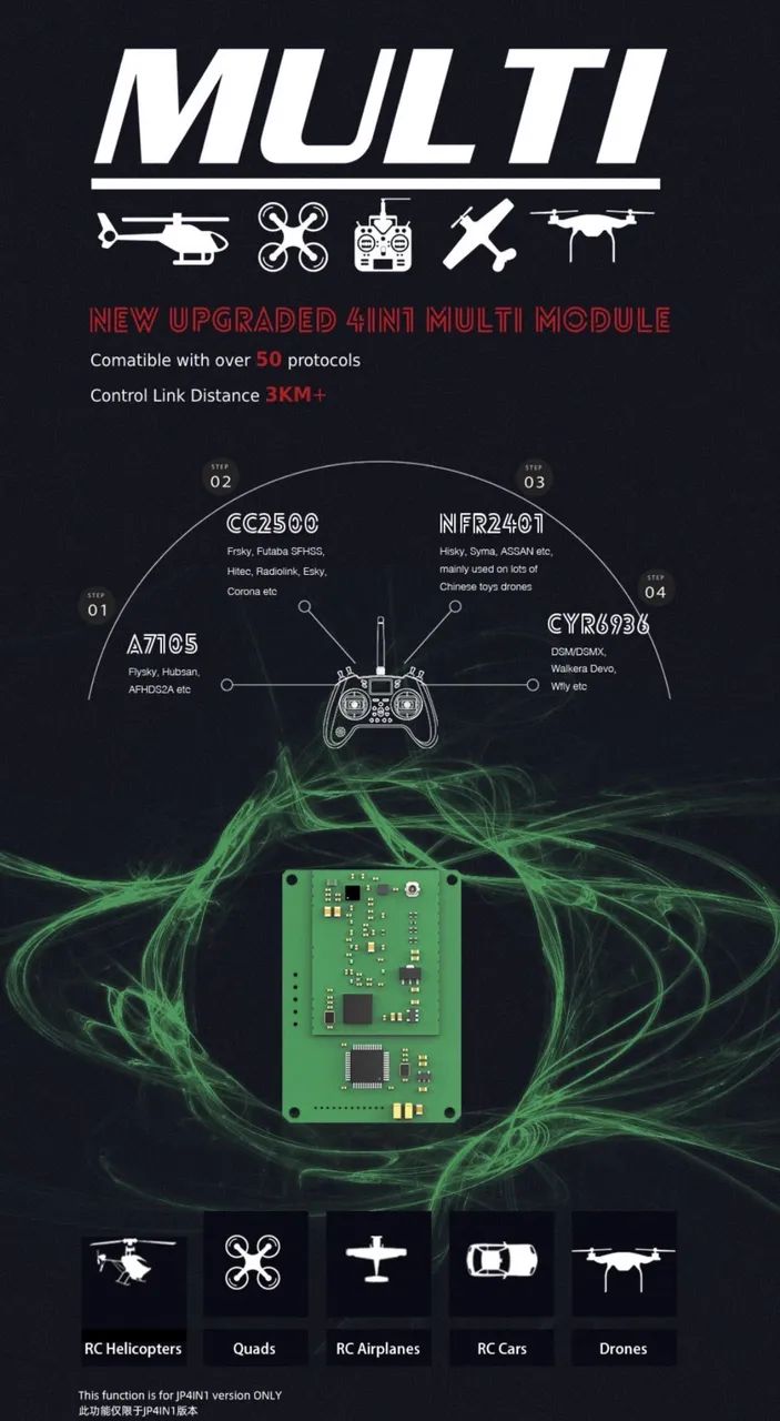 Rádio Controle Multi Drone FPV 2.4elrs AION - Foto 4