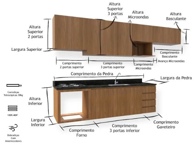 projeto para consinha moveis e d3 - Foto 5