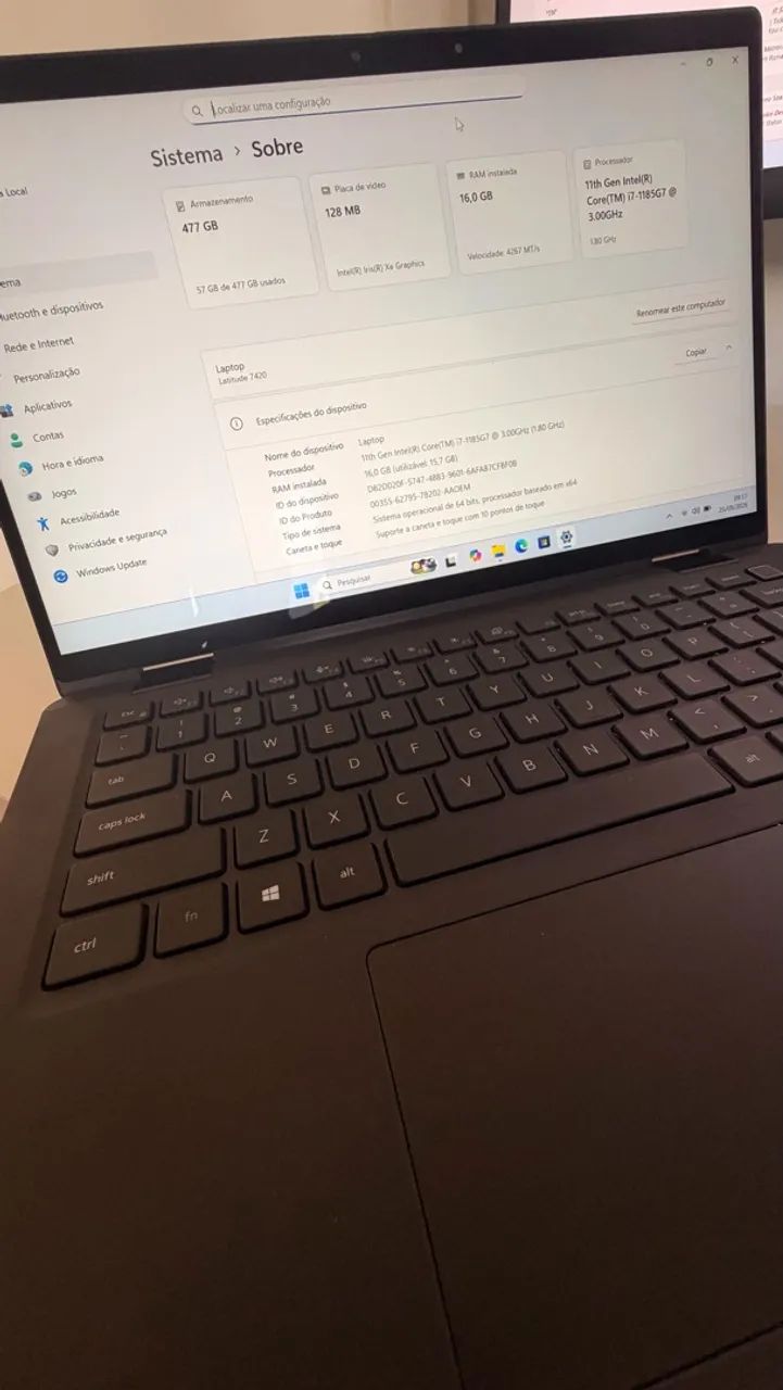 Notebook Dell i7 Pro, 512GB SSD, 16 GB Mem em excelente estado! - Foto 4