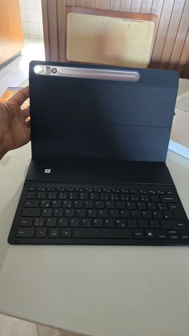 Capa Teclado Slim Samsung Original Galaxy Tab S9 / S10 / S9 FE (11") - Nova na Caixa