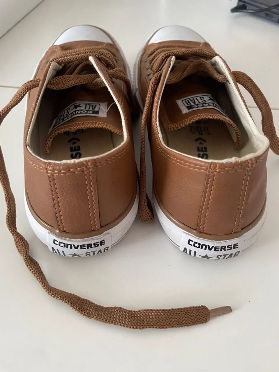tênis converse all star de couro marrom - Foto 2