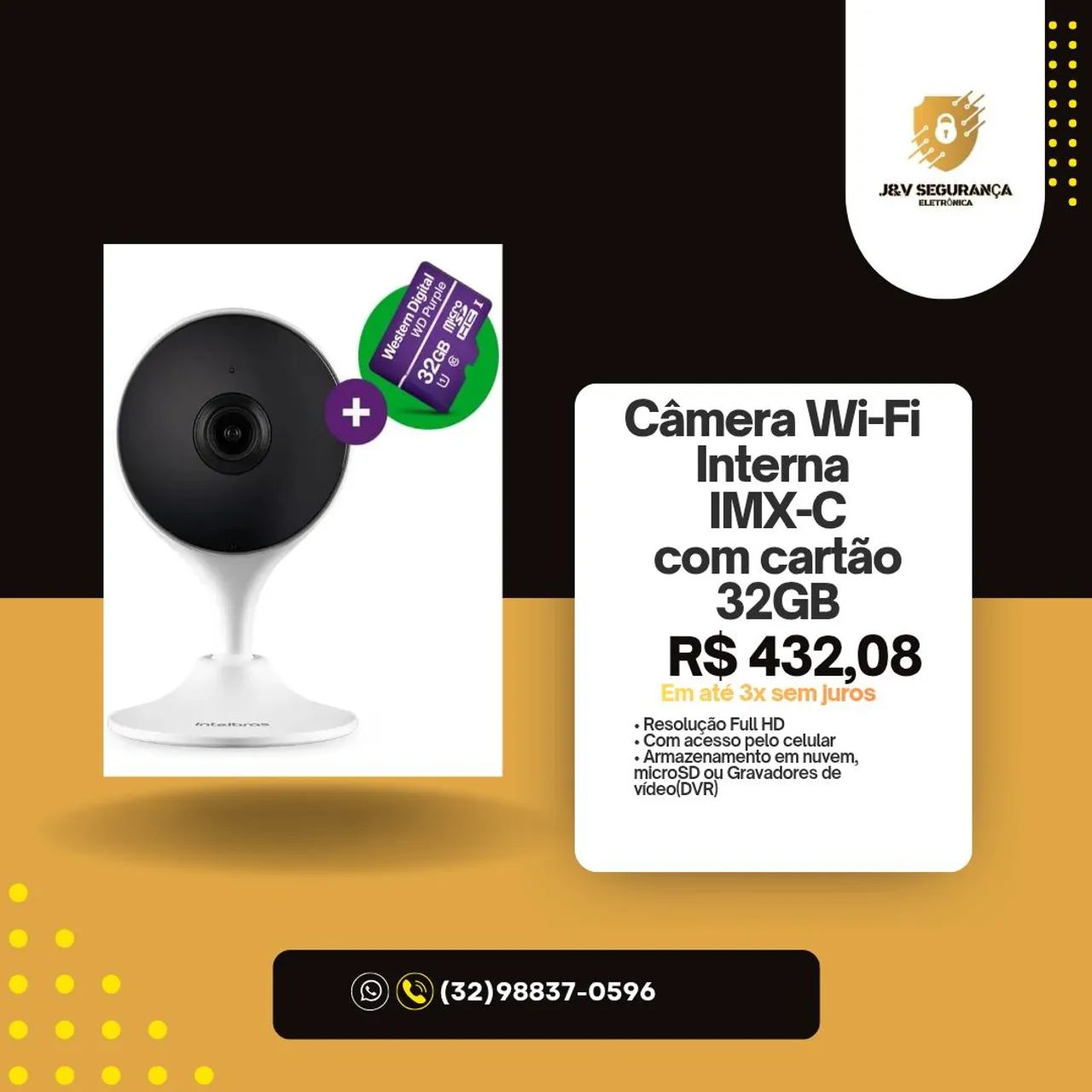 Câmera IP Wi-Fi 