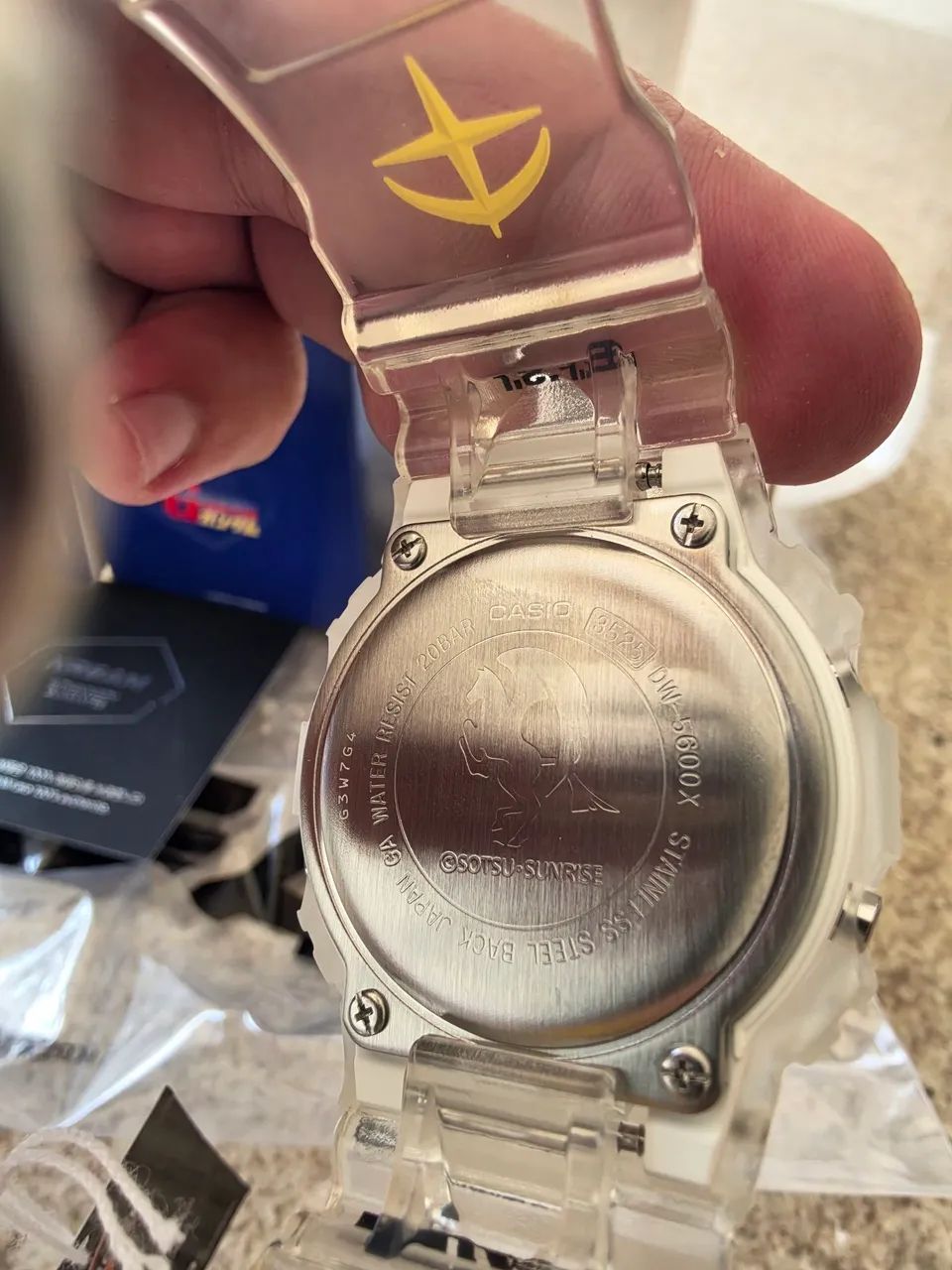 Casio Edição Limitada Gundam RX-78-2 Dw5600 gm26-7dr - Foto 5