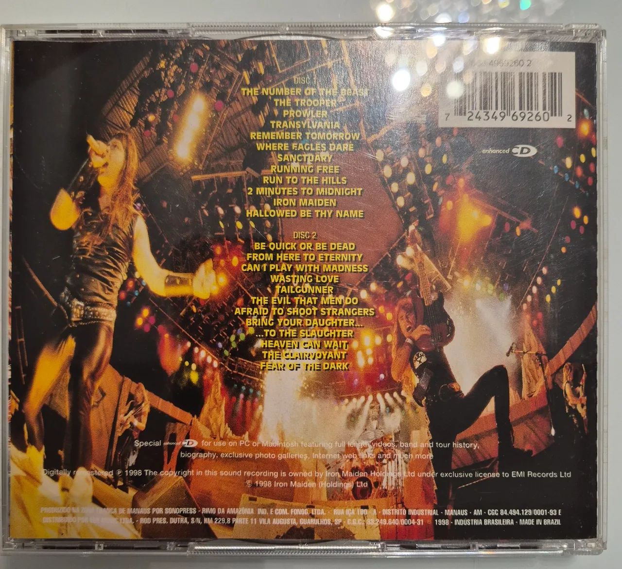 Cd iron maiden A real live dead one - CDs, DVDs etc - Santa