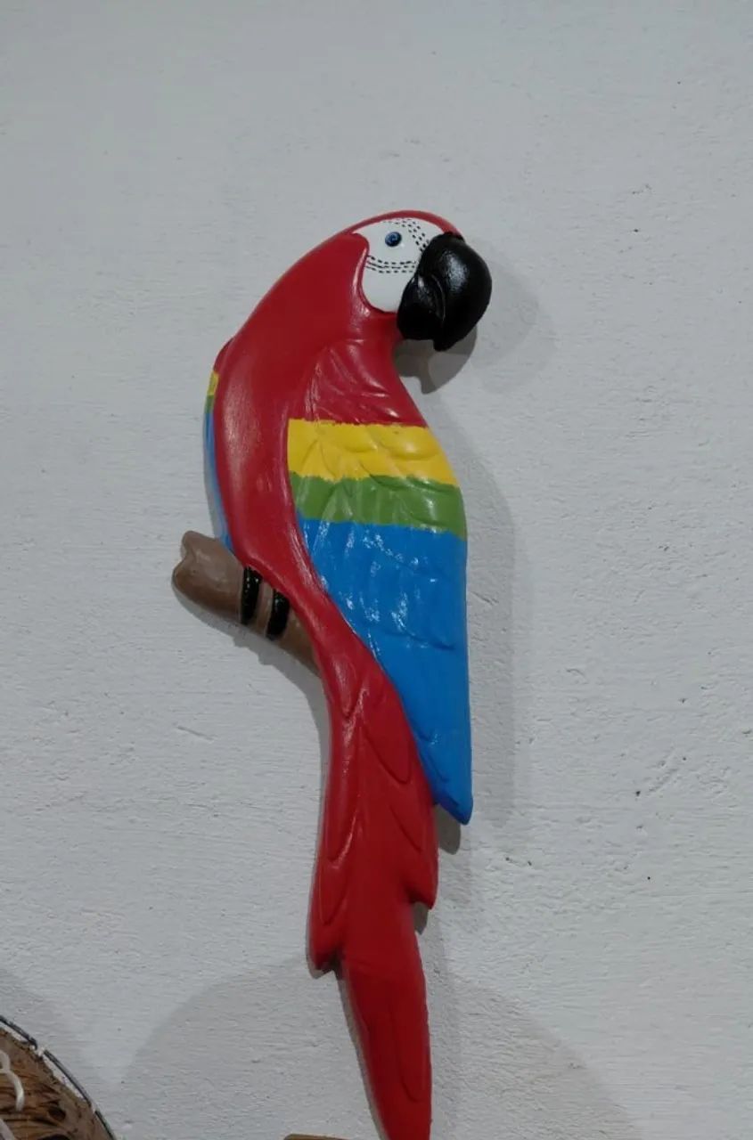 Enfeite de parede arara