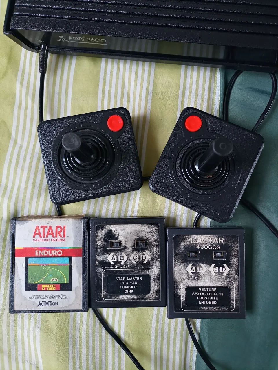 Atari 2600S Polyvox + jogos + 02 controles - Foto 2