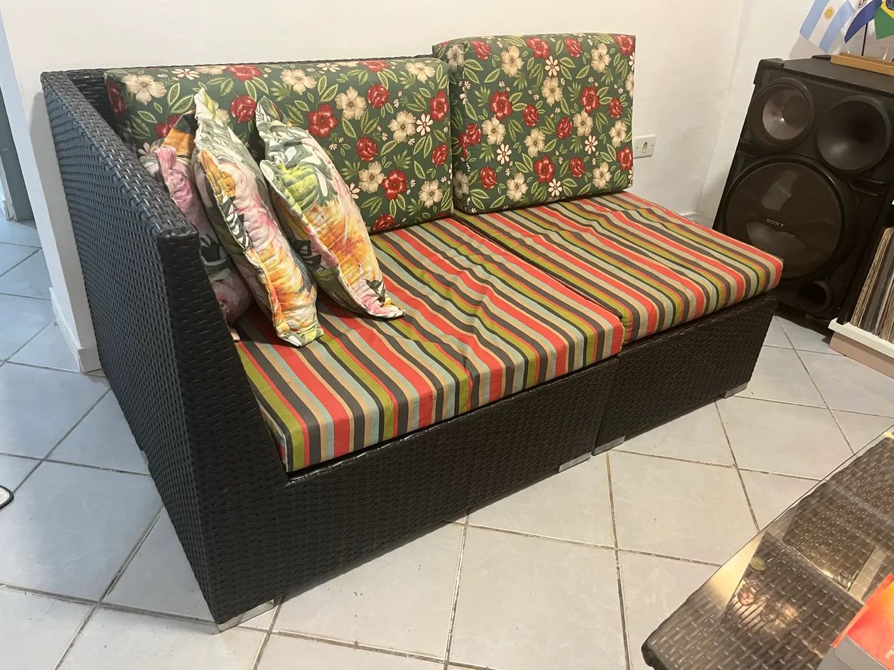 Centro e sofá em vime446558815136655364
