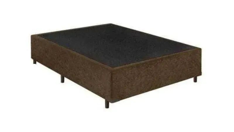 Cama Base Box Casal Marrom Chocolate - Foto 2