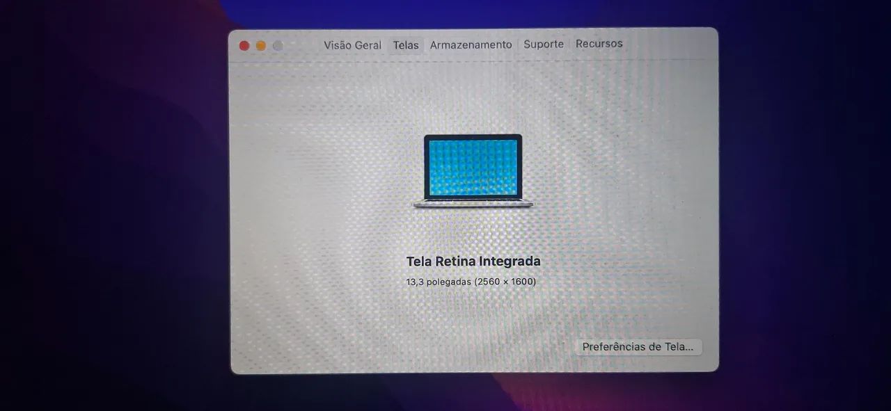 Vende-se um macbook  pro 13, com processador Intel core i5 dual core, memória de 8G.