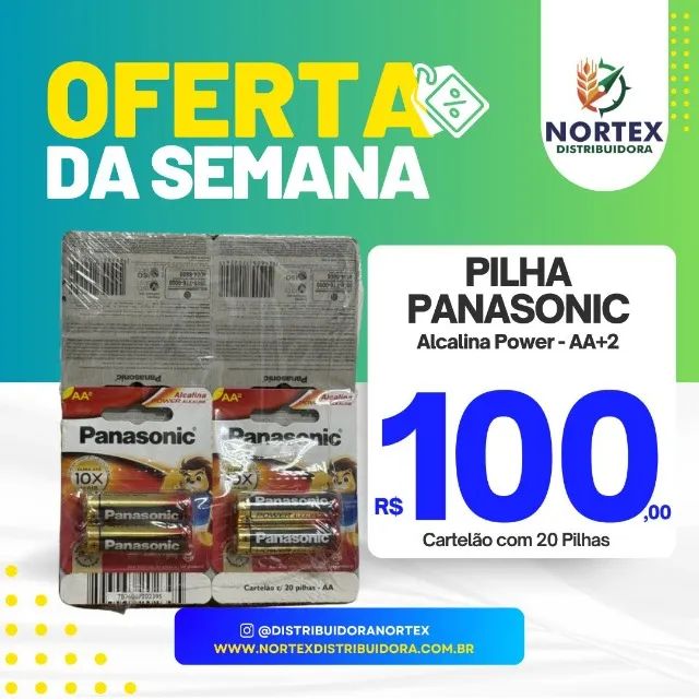 ? Pilha Panasonic Alcalina Power - AA+2