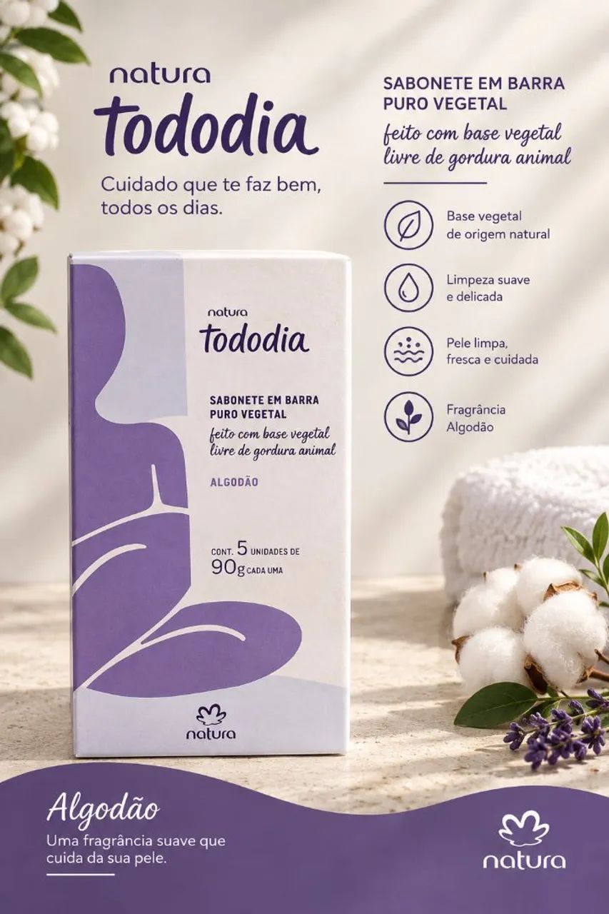 Sabonetes em Barras Natura 