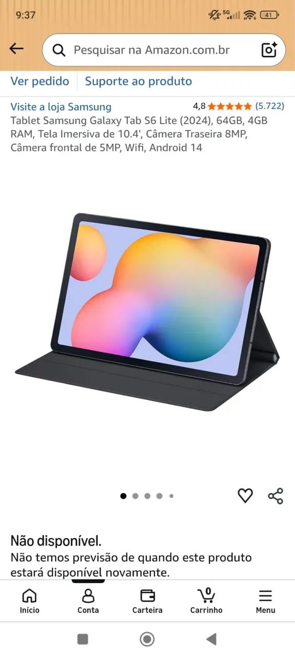Tablet Samsung Tab S6