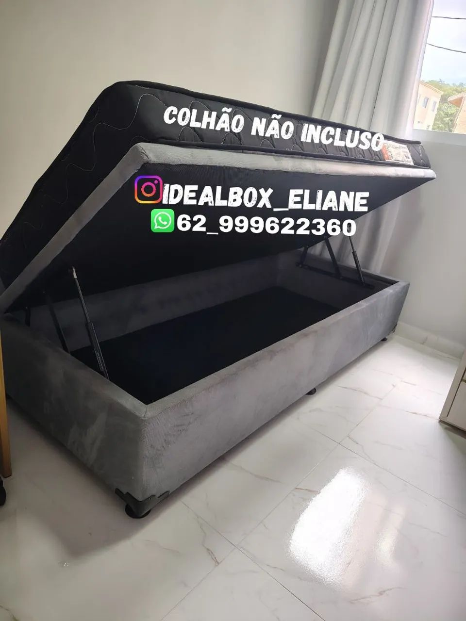 Box baú solteiro 88×188 - Blindado na madeira de eucalipto tratado 
