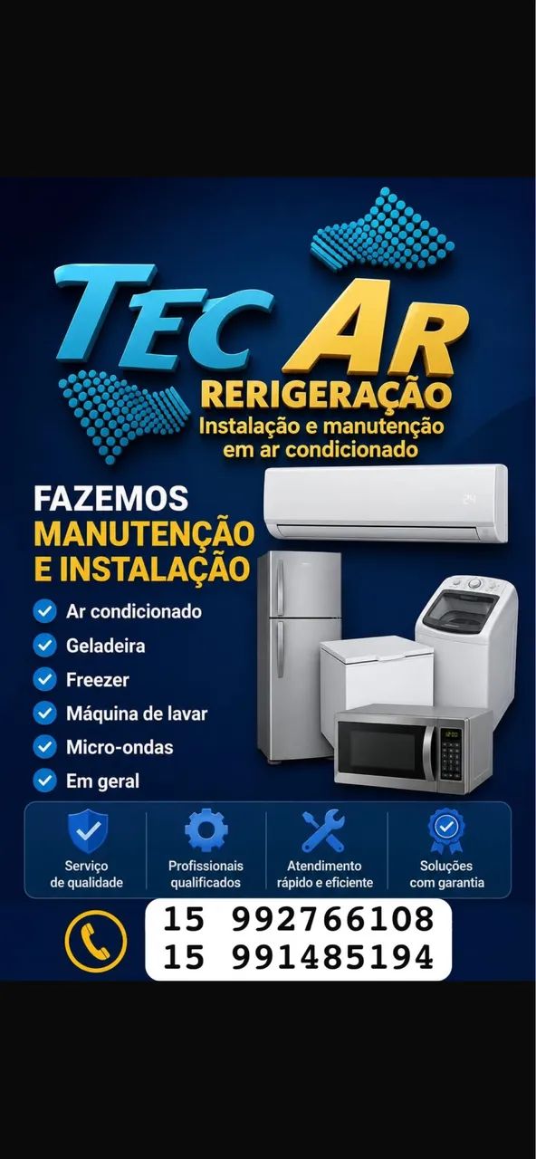 Instalação e manutenção de ar condicionado