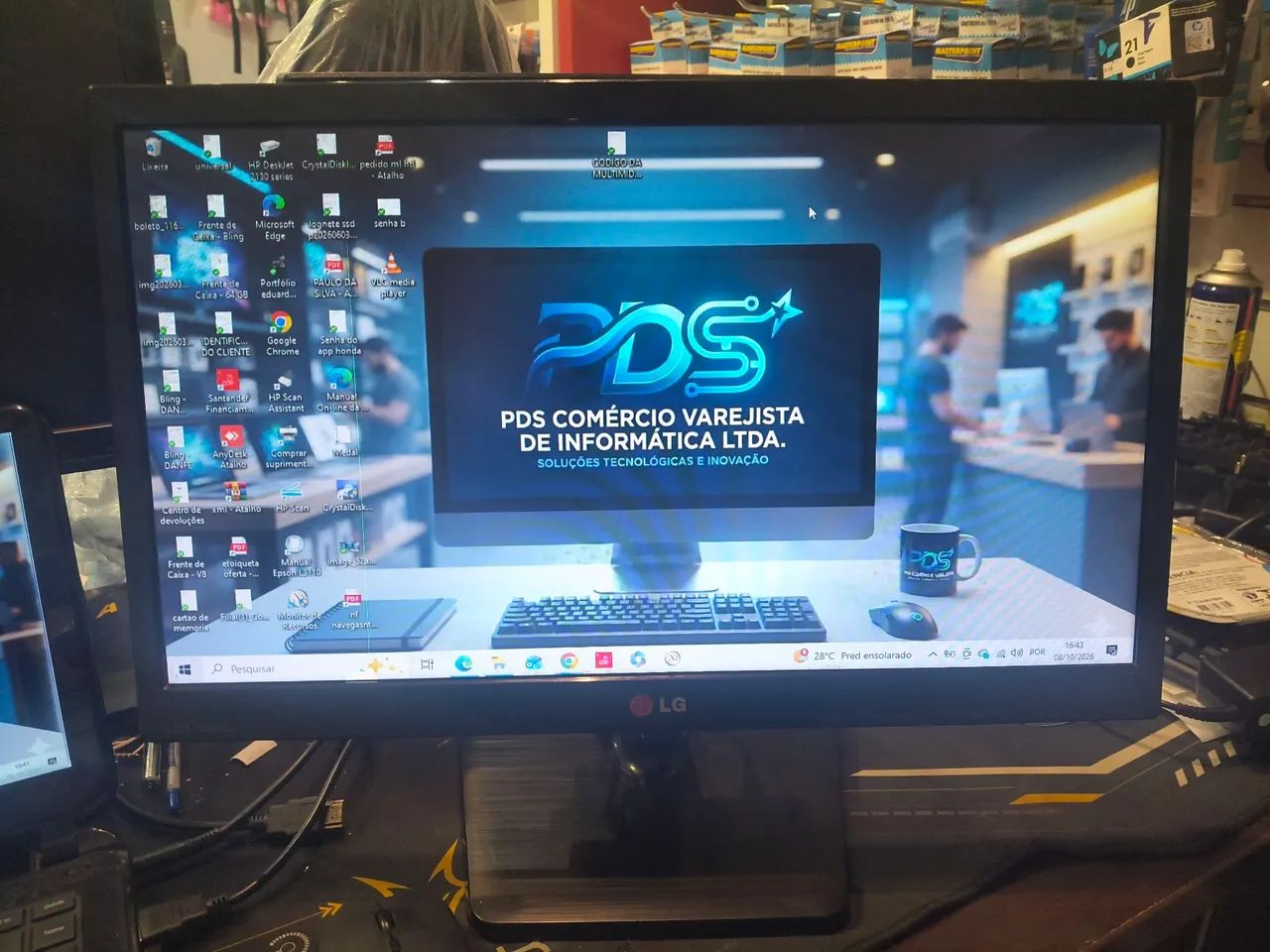 Monitor LG 19,5 seminovo - Foto 3