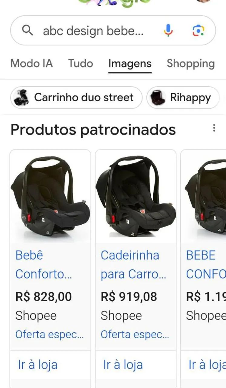 Bebê conforto abc desing