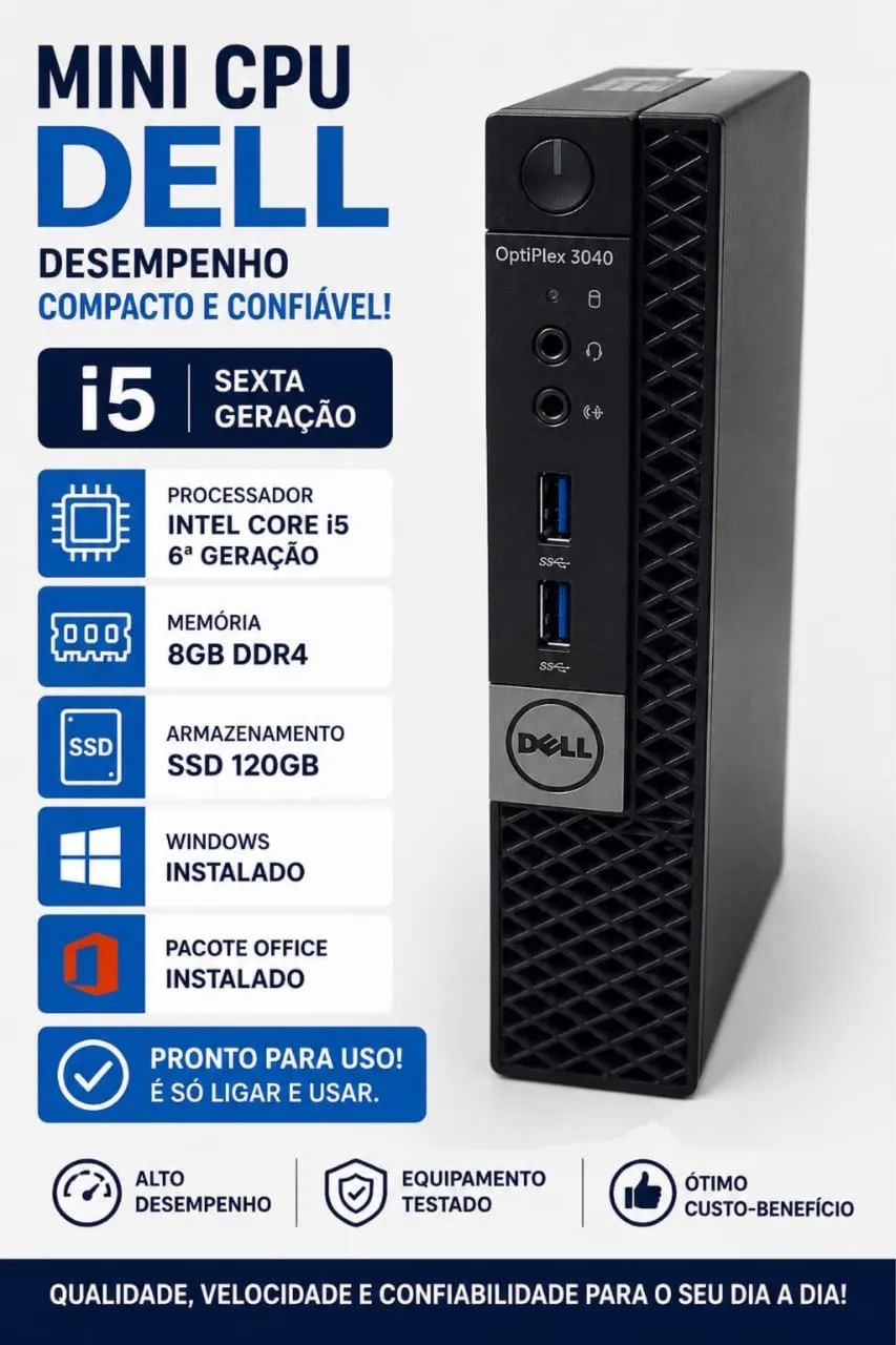 MINI CPU DELL i5 6º geração 
