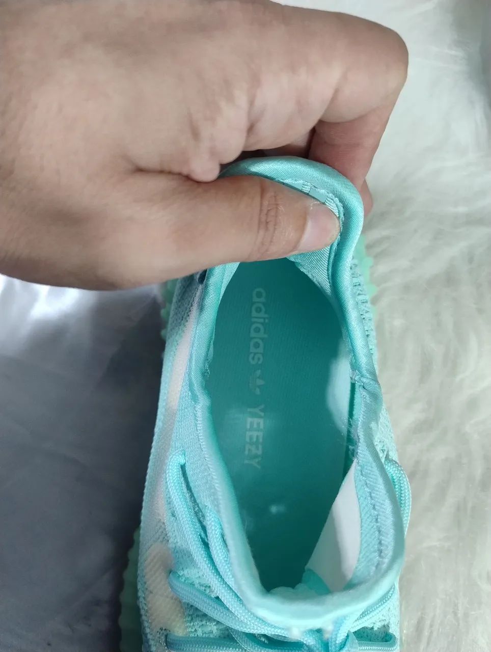 Tênis yezzy boost 37 azul importado  - Foto 4