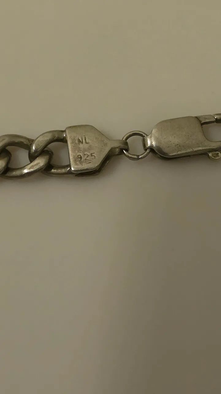 ?Pulseira De Prata 925 Identidade Gravada Matheus - 15g / 22cm Legítimo - Foto 2