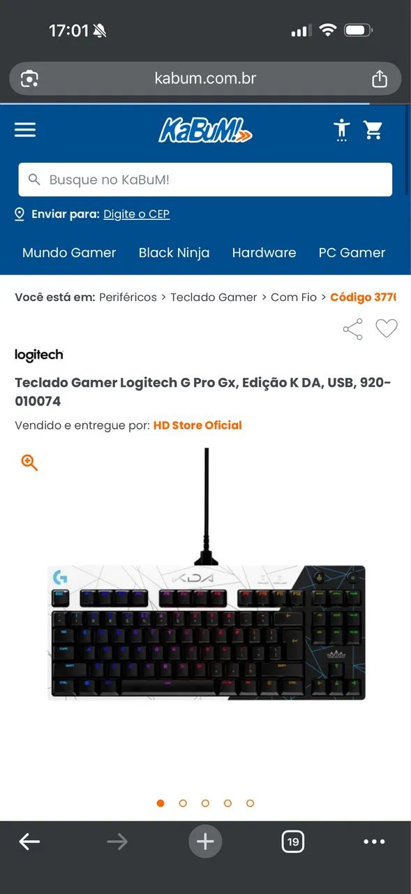 TECLADO LOGITECH G PRO - KDA