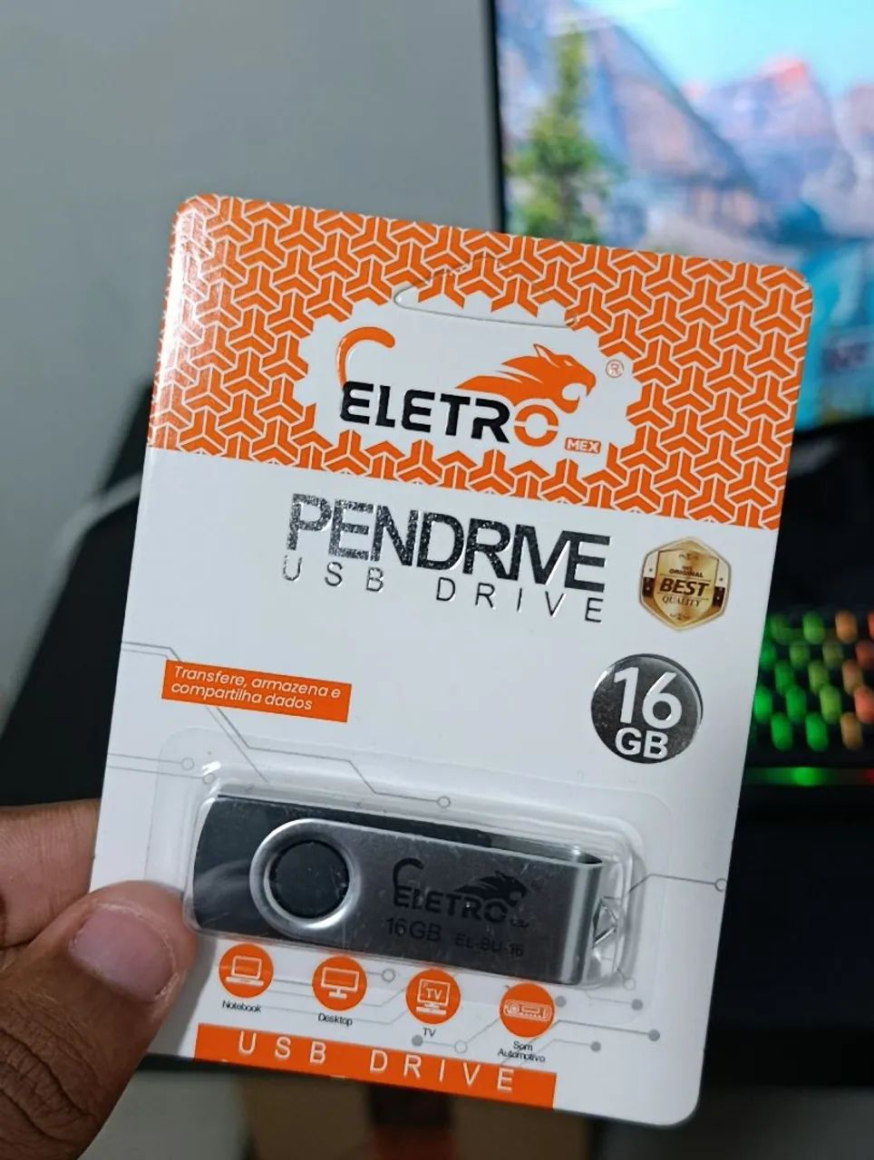 Pendrive 16gb EletroMex