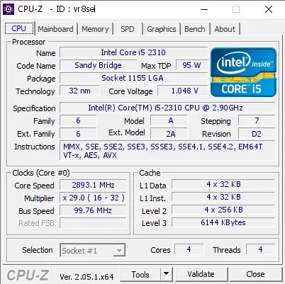 i5 2310 2 geração Funcionando 