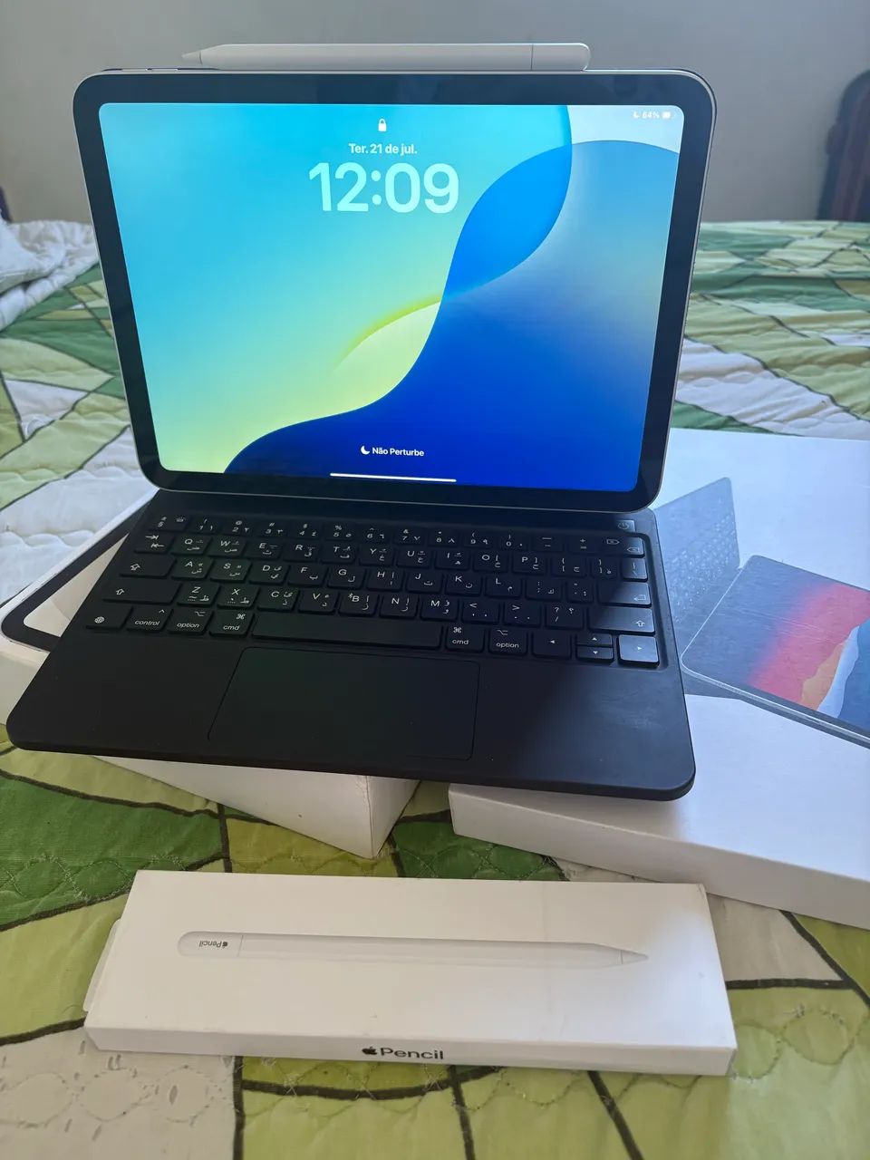Ipad 10 + Apple pencil + capa com teclado  - Foto 3